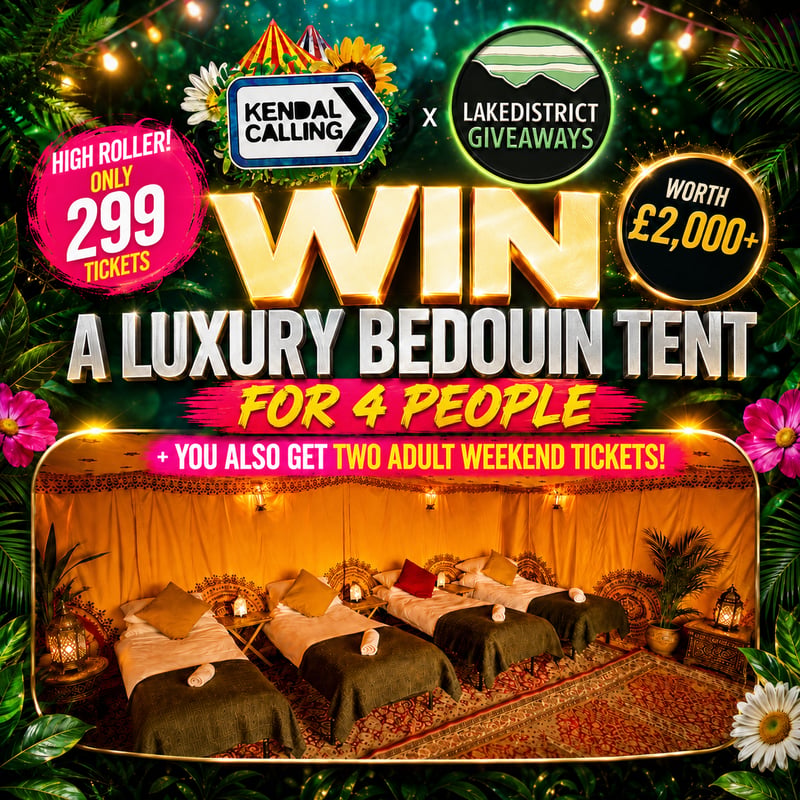 Kendal Calling - Luxury Bedouin Tent + 2 Adult Tickets