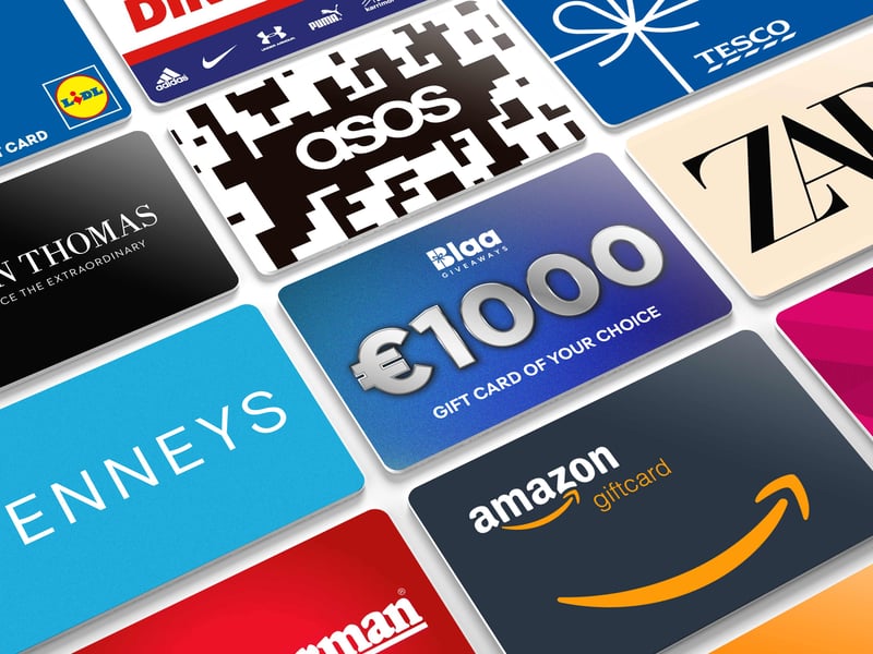 WIN €1,000 Gift Card of Choice