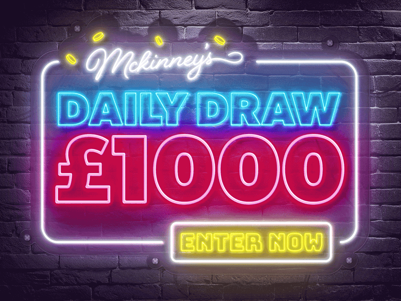 WIN £1000 CASH Friday - 9pm Autodraw