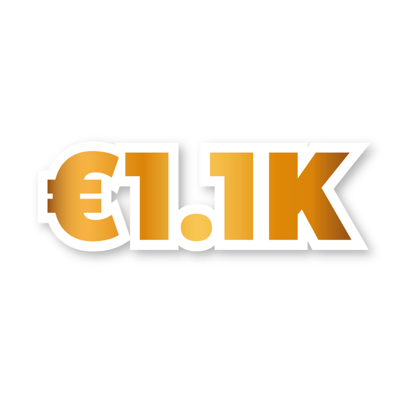 €1,100 Cash Prize