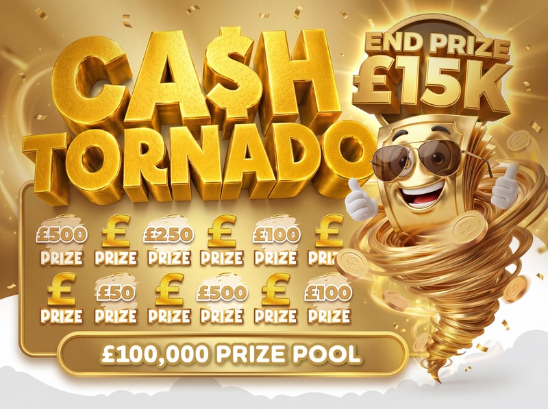 Cash Tornado - £100k Prize Pool - £15k End Prize