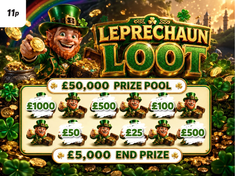 Leprechaun Loot - 50k Prize pool - £5k End Prize!