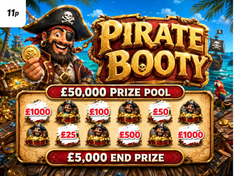 Pirate Booty - 50k Prize pool - £5k End Prize!