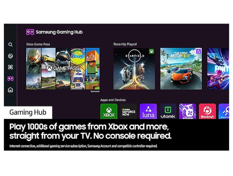 Samsung 65” Crystal UHD 4K HDR Smart TV