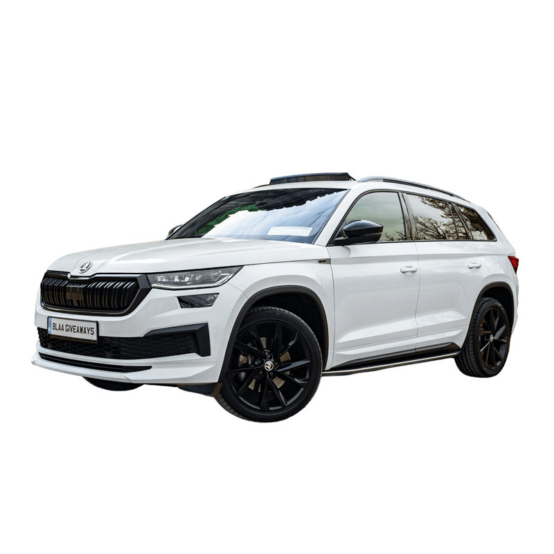 White Skoda Kodiaq