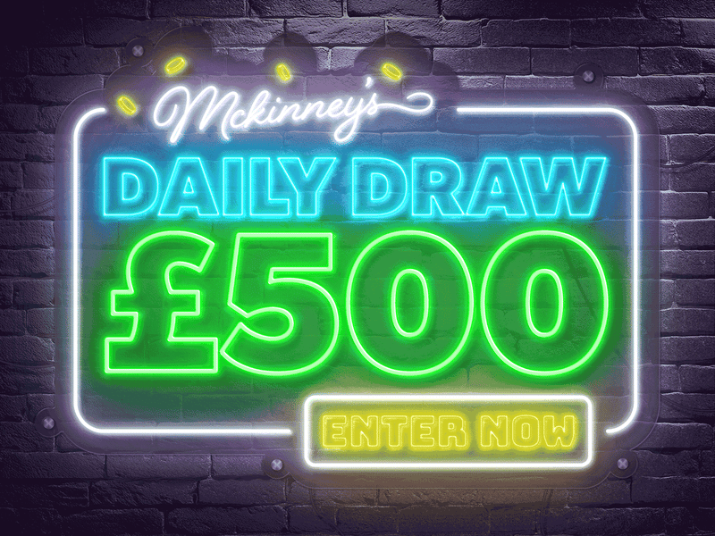 WIN £500 CASH Wednesday - 9pm Autodraw