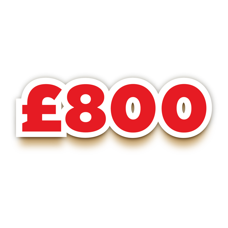 £800 Cash