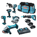 Makita 6 Piece 18V Tool Bundle