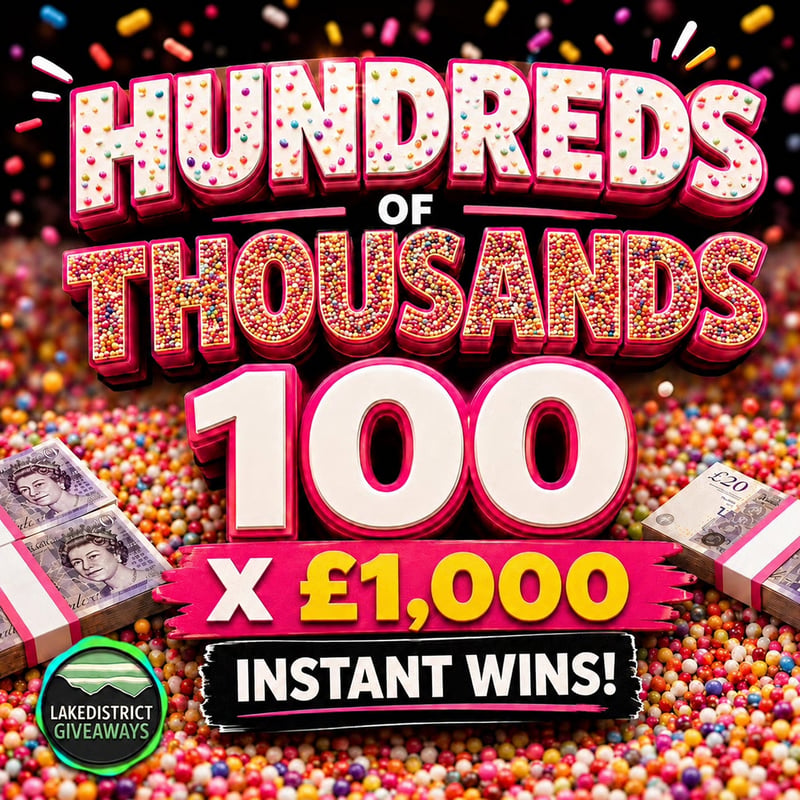 100 x £1,000 Instant Wins 💷