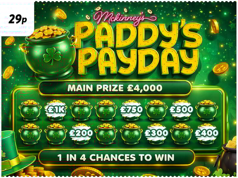 Paddy's Payday - £25k Prize Pot - Autodraw