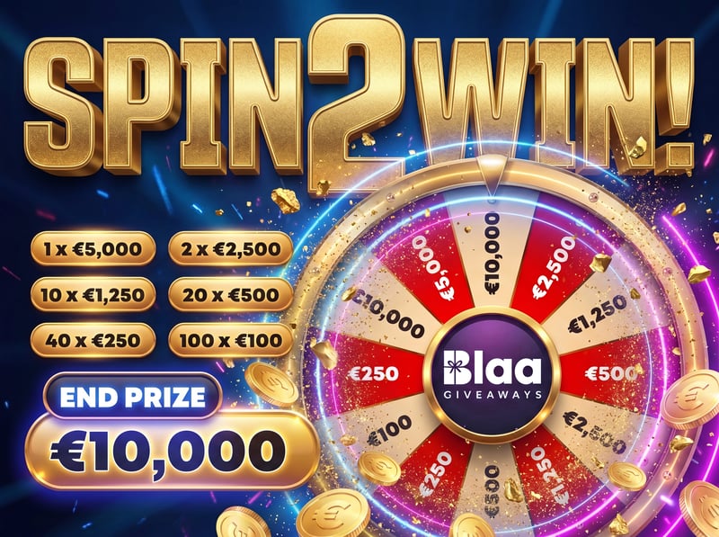 Spin 'N Win- 1 in 8 Chance to WIN
