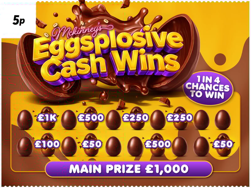 Eggsplosive Easter £37k Prize Pot - 1 in 4 Chance to Win!