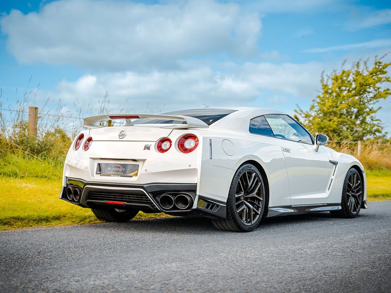 White Nissan GT-R Prestige