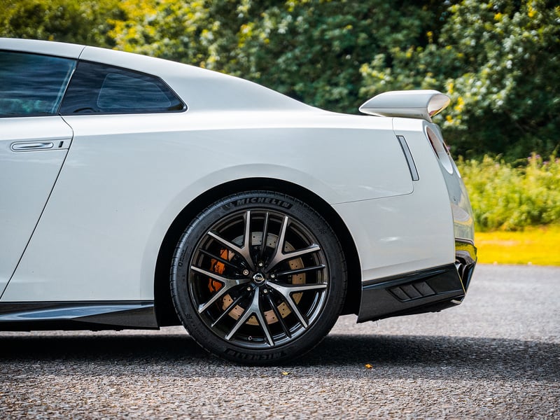 White Nissan GT-R Prestige