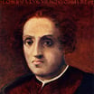 Portrait of Christopher Columbus, Italian explorer who sailed to the Americas in 1492.
