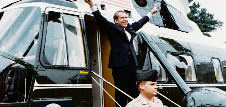 Watergate scandal political history scene for history quiz