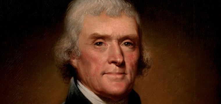 President Thomas Jefferson founding father history quiz portrait