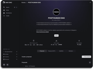 POSTHUMAN DAS on DAODAO — desktop