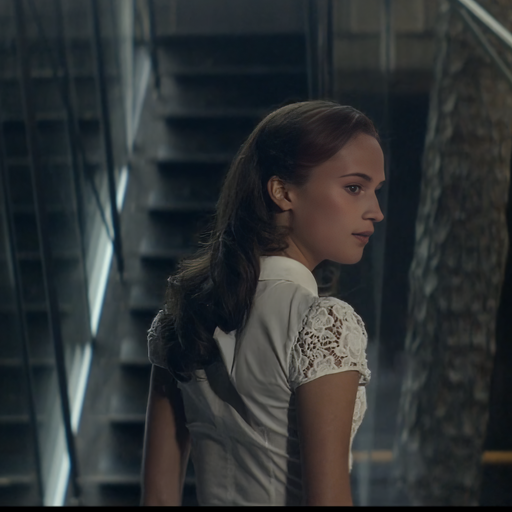 Example training image showing Ava with hair, causing issues