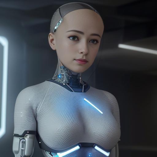 Early AI generated portrait of Ava using LoRA