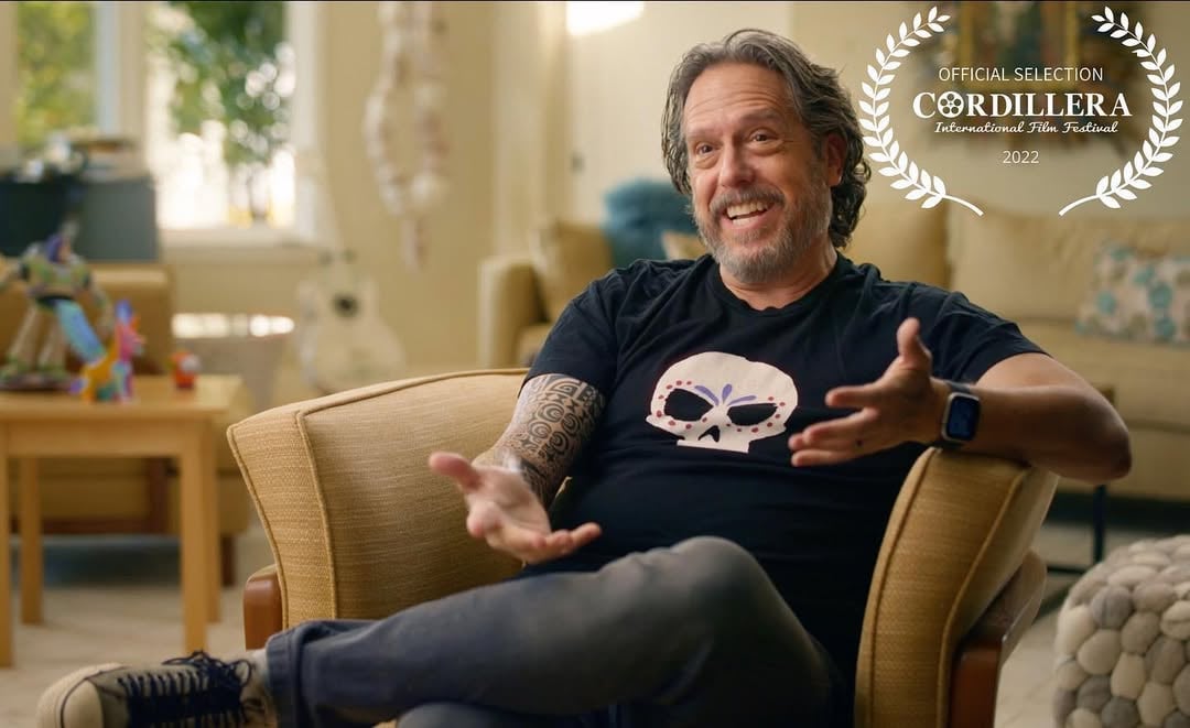 Lee Unkrich, director of Coco, being interviewed for Bad Hombrewood