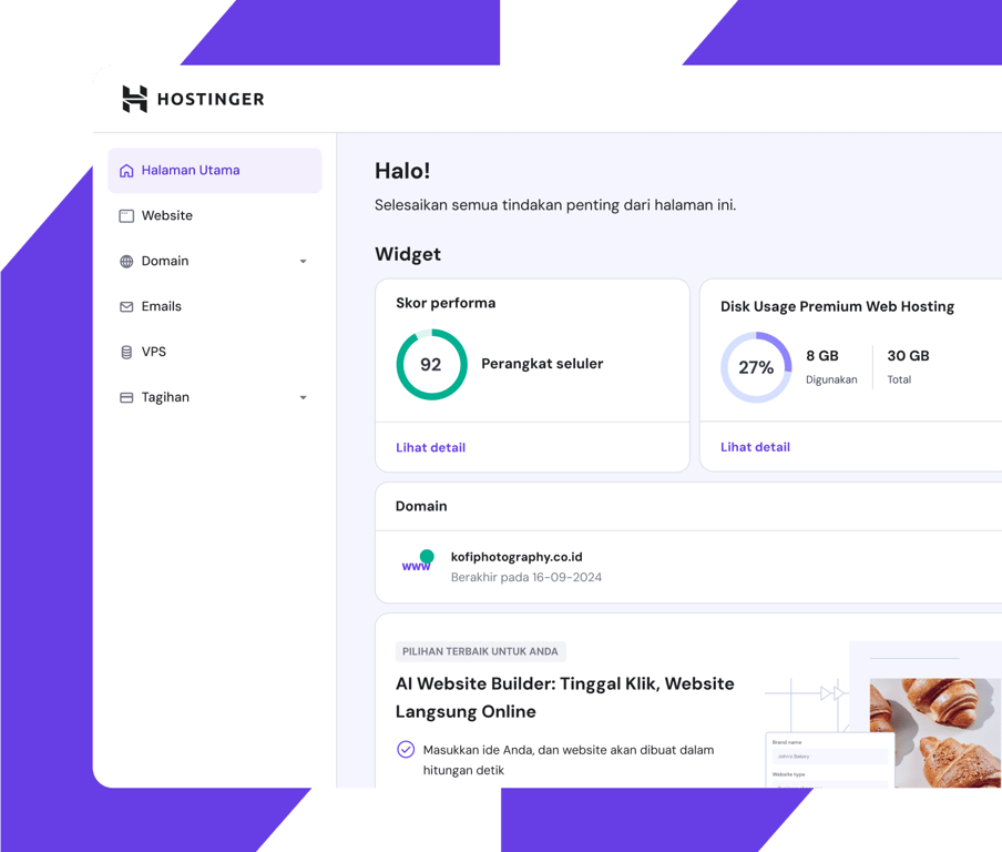 Kelola segalanya dari satu dashboard
