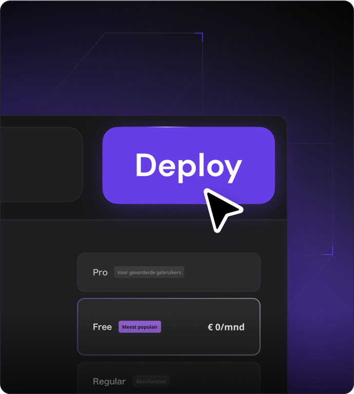 3. Ga live – implementeer en publiceer in één klik