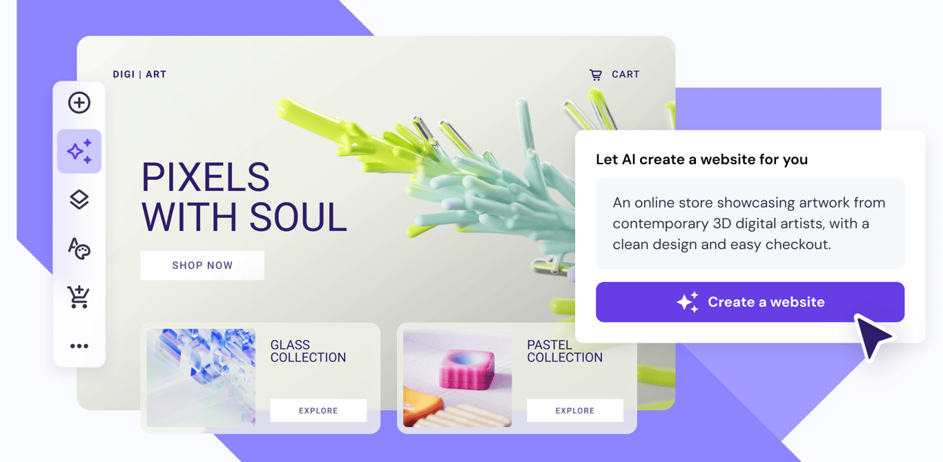 Create your dream website easily with AI – no coding needed