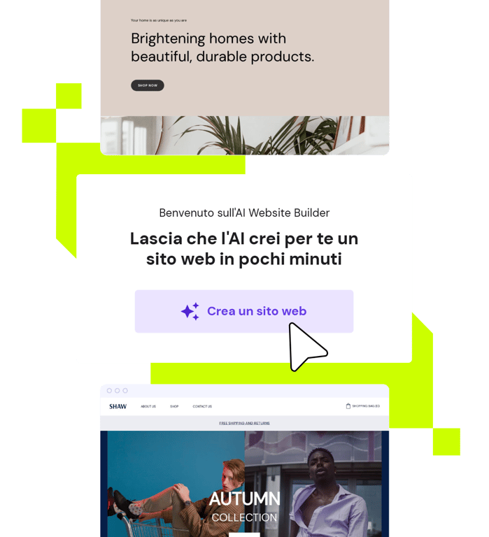 Crea un sito web in 3 semplici passaggi