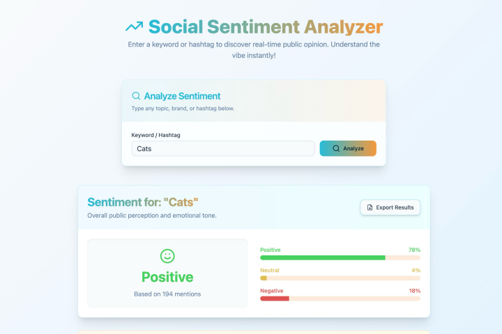 Analisador de sentimentos de redes sociais