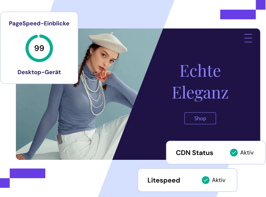 Beispiel eines Core Web Vitals-Berichts einer schnellen WordPress-Website