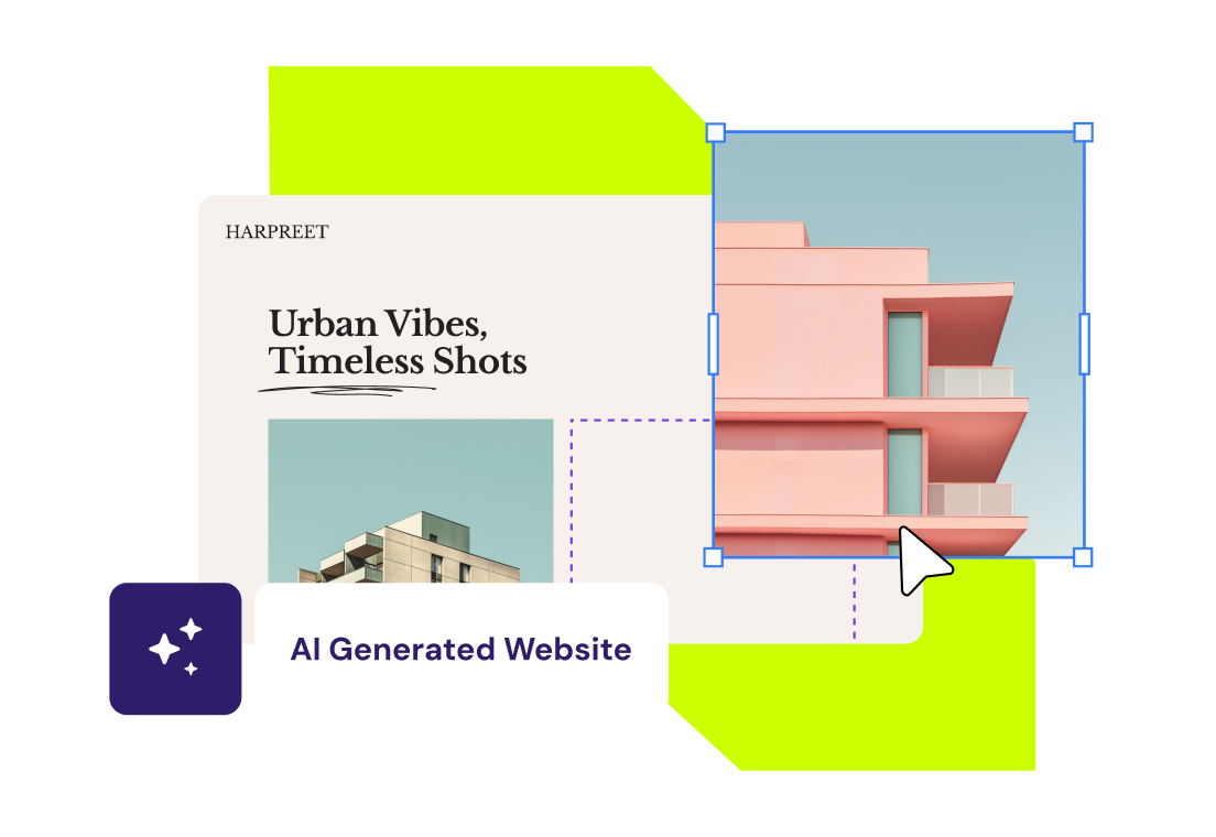 Create a website in seconds