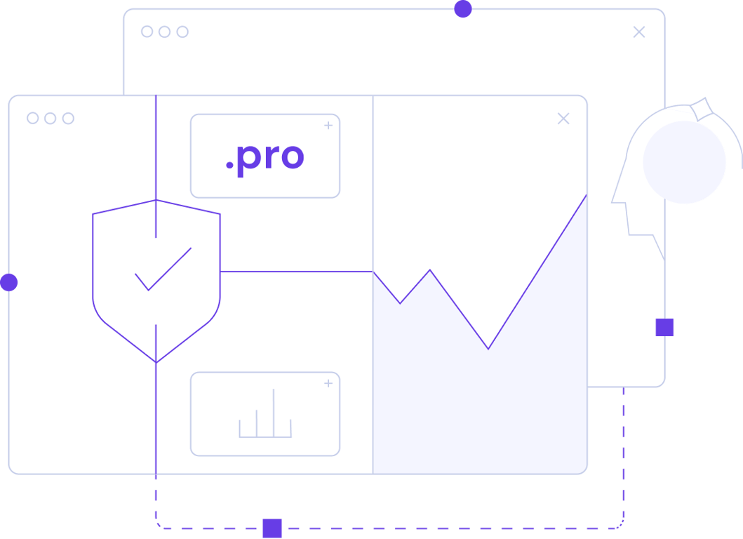A pro domain showcases your professional services