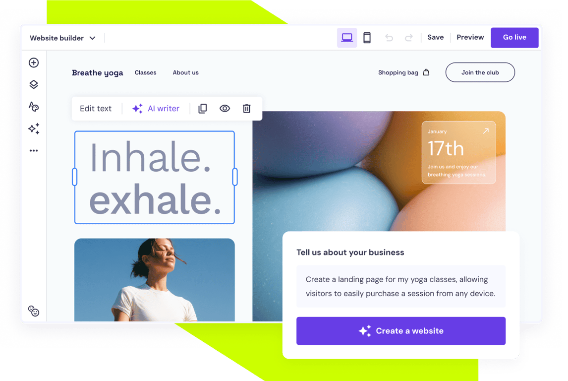 Crie um site gratuitamente com IA