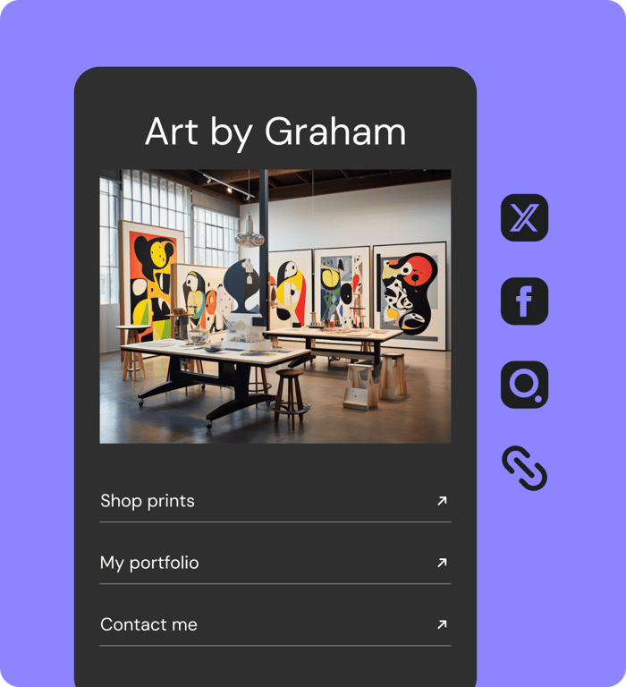 2. Add your links and customize