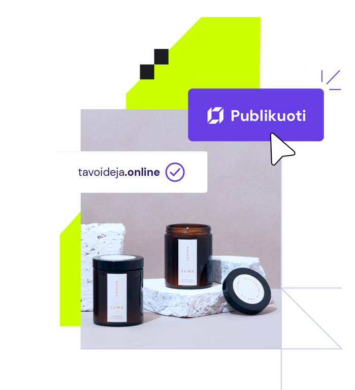 3. Publikuok svetainę