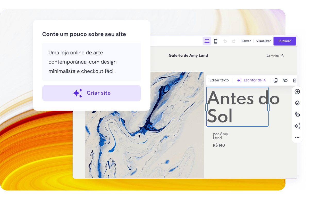 Crie seu site dos sonhos sem esforço com IA