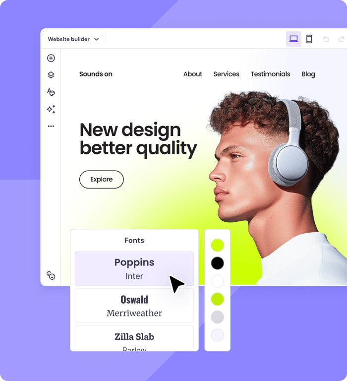 2. Personalize seu site