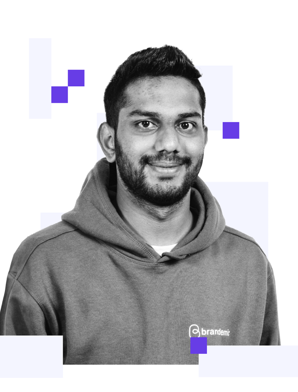 Pranay Jain Współzałożyciel i szef działu internetowego Brandemic