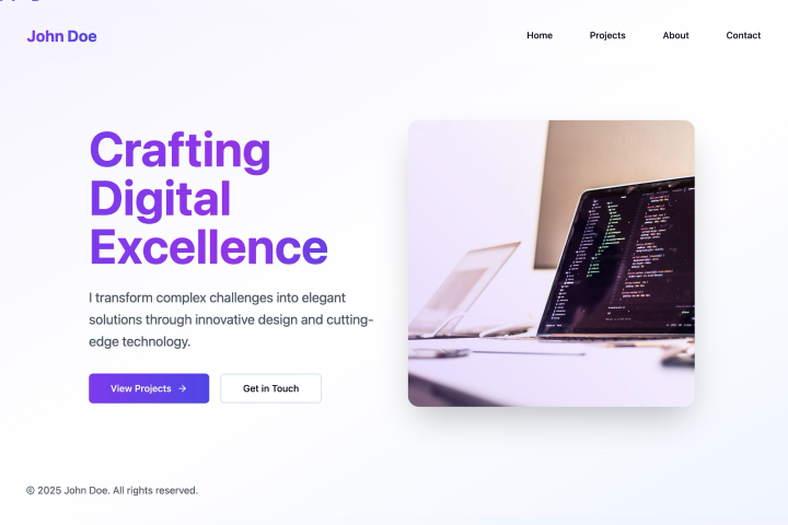 Site para portefólio