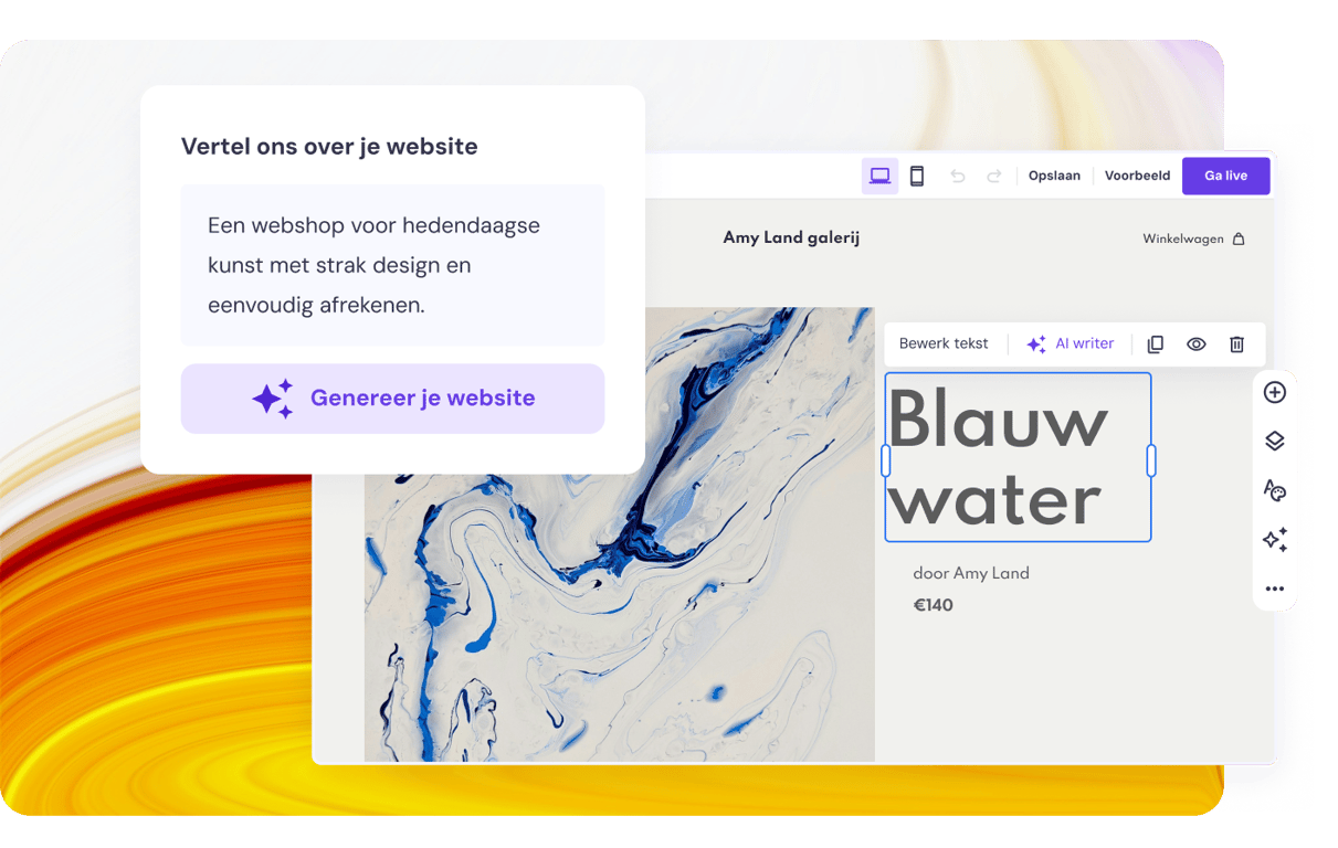 Probeer AI website bouwer nu gratis
