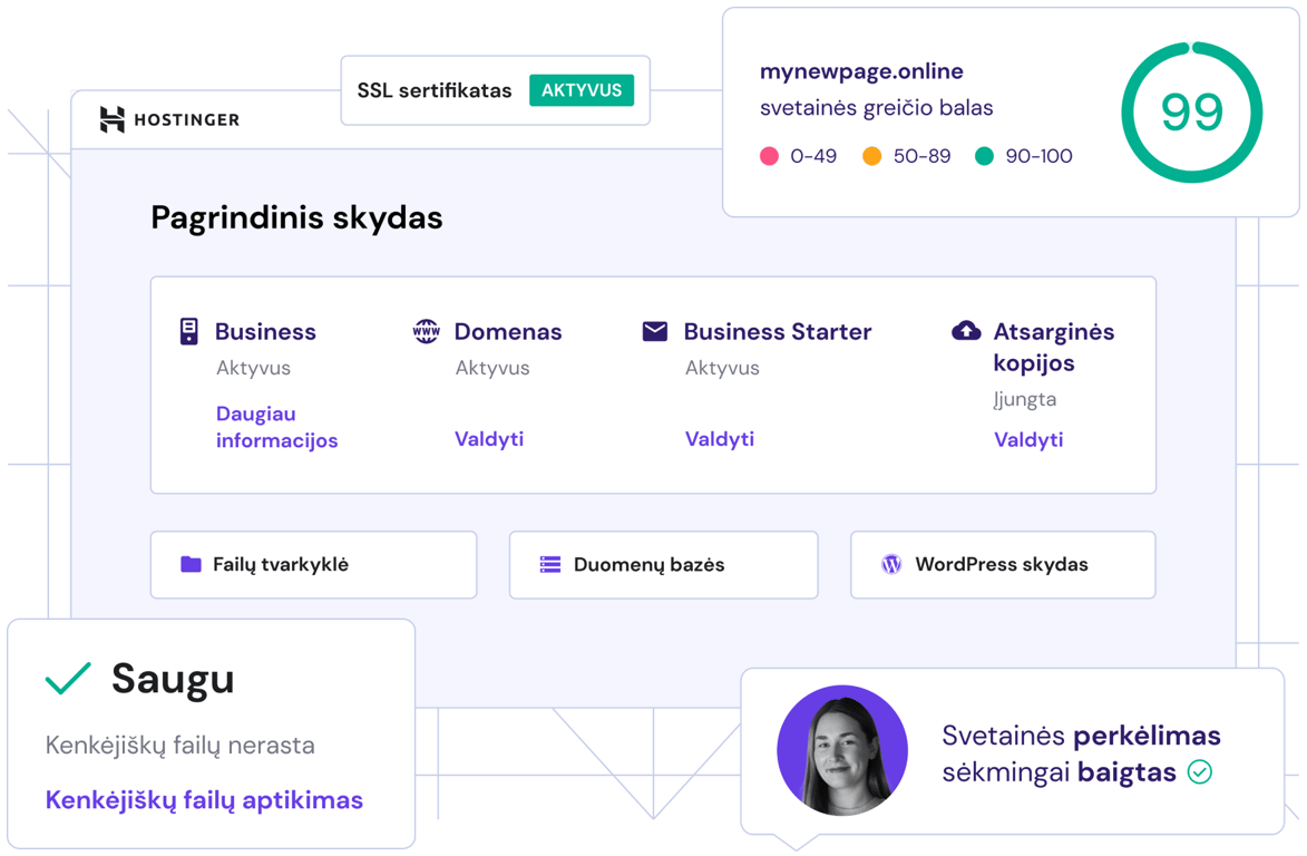 Hostingo planai dinamiškam verslui
