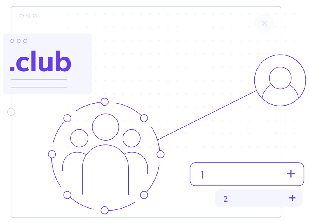 Crea una comunidad con un sitio web .club