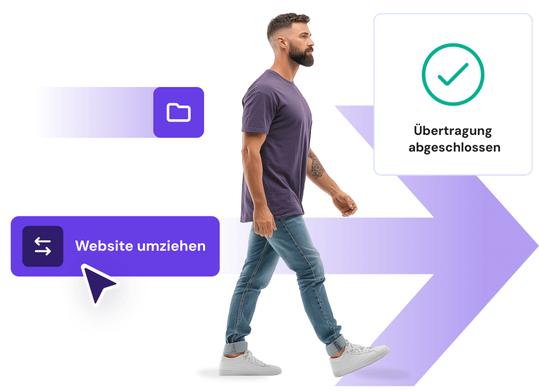 Kostenloser und einfacher Website-Umzug