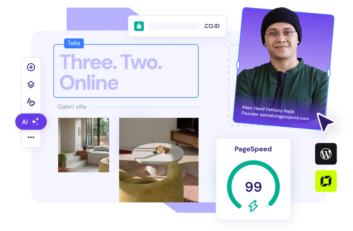 Wujudkan website impian Anda