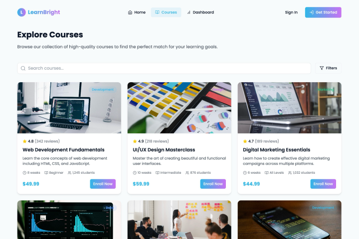 Plataforma de cursos online