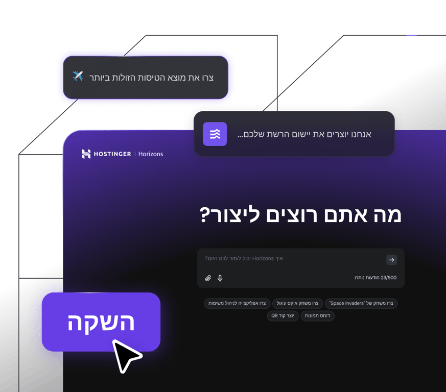הפכו את הרעיון שלכם למציאות