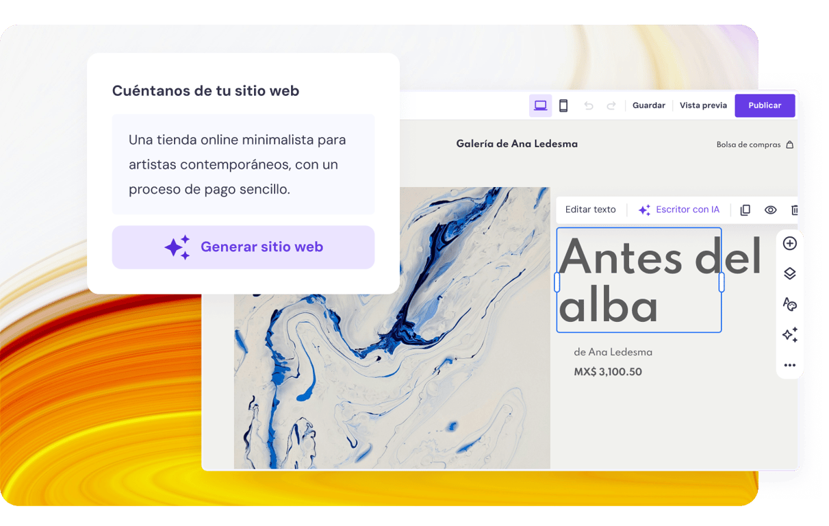 Crea páginas web con inteligencia artificial
