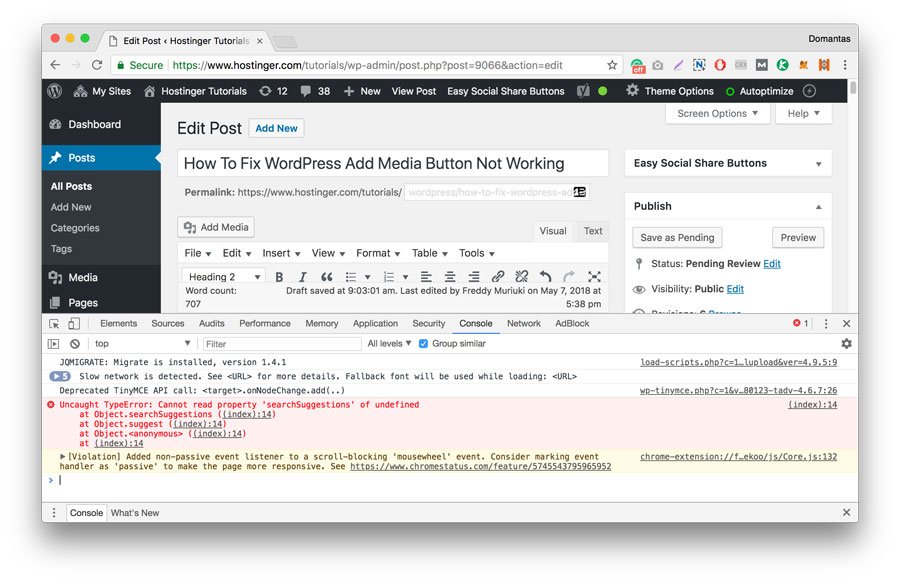 Chrome Console