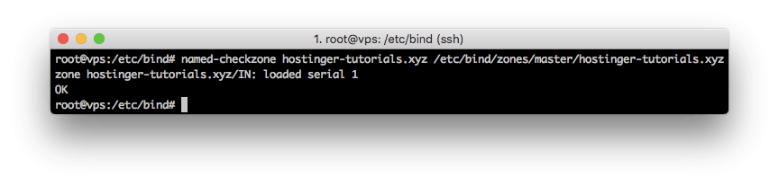 DNS zone checkup using named-checkzone command